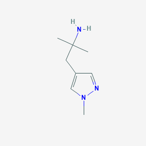 2-methyl-1-(1-methyl-1H-pyrazol-4-yl)propan-2-amine