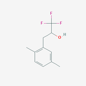 molecular formula C11H13F3O B13603097 3-(2,5-Dimethylphenyl)-1,1,1-trifluoropropan-2-ol 