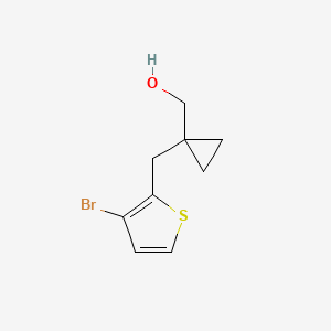 (1-((3-Bromothiophen-2-yl)methyl)cyclopropyl)methanol