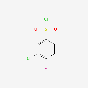 molecular formula C6H3Cl2FO2S B1360312 3-氯-4-氟苯磺酰氯 CAS No. 91170-93-3