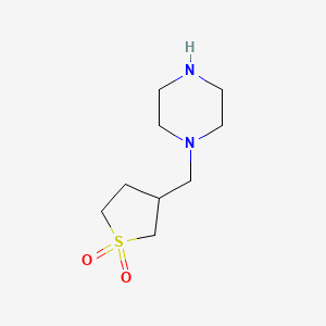 3-(Piperazin-1-ylmethyl)tetrahydrothiophene 1,1-dioxide