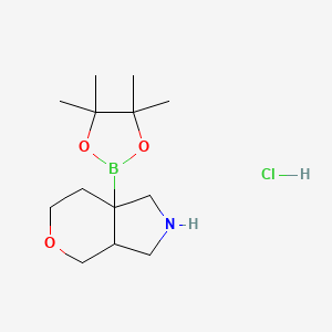 7a-(4,4,5,5-Tetramethyl-1,3,2-dioxaborolan-2-yl)-octahydropyrano[3,4-c]pyrrole hydrochloride