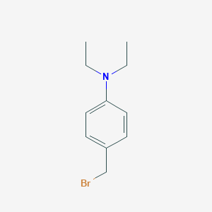 molecular formula C11H16BrN B13603171 4-(bromomethyl)-N,N-diethylaniline 