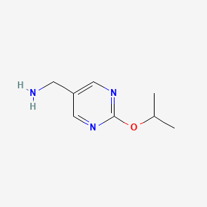 [2-(Propan-2-yloxy)pyrimidin-5-yl]methanamine