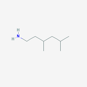 molecular formula C8H19N B13603186 3,5-Dimethylhexan-1-amine 