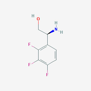 molecular formula C8H8F3NO B13603189 (S)-2-amino-2-(2,3,4-trifluorophenyl)ethan-1-ol 