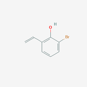 molecular formula C8H7BrO B13603215 2-Bromo-6-ethenylphenol CAS No. 811867-45-5