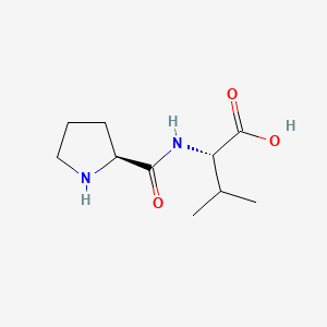 molecular formula C10H18N2O3 B1360325 L-脯氨酰-L-缬氨酸 