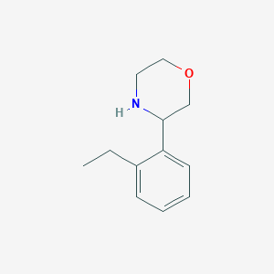 molecular formula C12H17NO B13603303 3-(2-Ethylphenyl)morpholine 