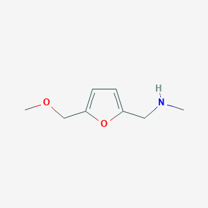 {[5-(Methoxymethyl)furan-2-yl]methyl}(methyl)amine