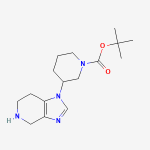 tert-butyl 3-{1H,4H,5H,6H,7H-imidazo[4,5-c]pyridin-1-yl}piperidine-1-carboxylate