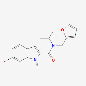 6-fluoro-N-[(furan-2-yl)methyl]-N-(propan-2-yl)-1H-indole-2-carboxamide