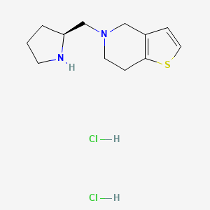 (2S)-2-({4H,5H,6H,7H-thieno[3,2-c]pyridin-5-yl}methyl)pyrrolidinedihydrochloride