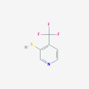 molecular formula C6H4F3NS B13603373 3-Pyridinethiol, 4-(trifluoromethyl)- 