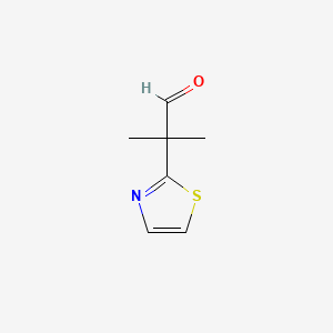 2-Methyl-2-(thiazol-2-yl)propanal