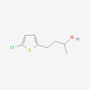 molecular formula C8H11ClOS B13603436 4-(5-Chlorothiophen-2-yl)butan-2-ol 