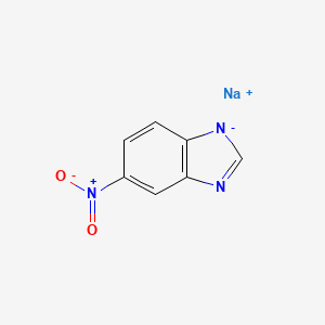 molecular formula C7H4N3NaO2 B1360351 1H-Benzimidazole, 5-nitro-, sodium salt CAS No. 51349-86-1