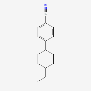 molecular formula C15H19N B1360353 4-(4-乙基环己基)苯甲腈 CAS No. 72928-54-2