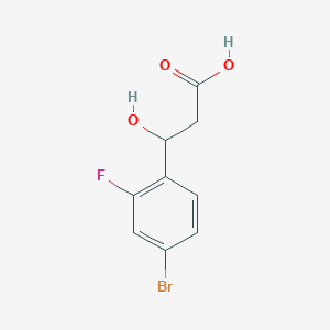 3-(4-Bromo-2-fluorophenyl)-3-hydroxypropanoic acid