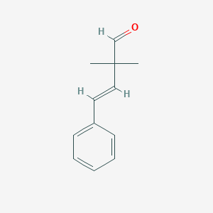 molecular formula C12H14O B13603629 2,2-Dimethyl-4-phenylbut-3-enal 