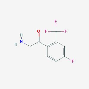 2-Amino-1-[4-fluoro-2-(trifluoromethyl)phenyl]ethan-1-one