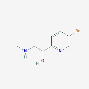 1-(5-Bromopyridin-2-yl)-2-(methylamino)ethan-1-ol