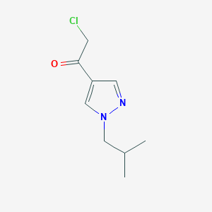 2-chloro-1-[1-(2-methylpropyl)-1H-pyrazol-4-yl]ethan-1-one