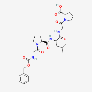 molecular formula C28H39N5O8 B1360370 Z-甘氨酰-脯氨酰-亮氨酰-甘氨酰-脯氨酸 CAS No. 2646-61-9