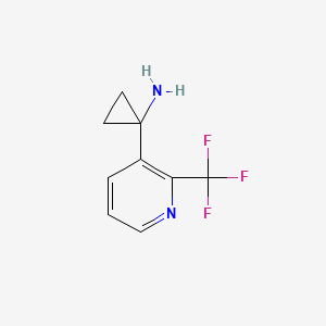 1-(2-(Trifluoromethyl)pyridin-3-yl)cyclopropan-1-amine