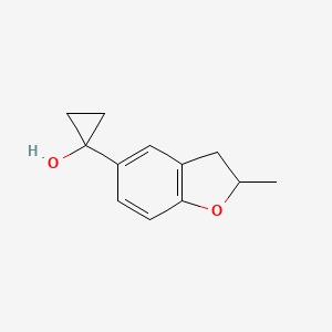 1-(2-Methyl-2,3-dihydrobenzofuran-5-yl)cyclopropan-1-ol