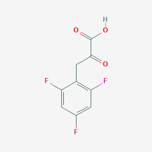 molecular formula C9H5F3O3 B13603732 2-Oxo-3-(2,4,6-trifluorophenyl)propanoic acid 