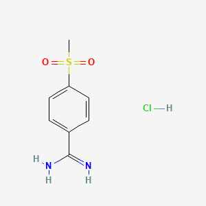 molecular formula C8H11ClN2O2S B1360375 4-甲磺酰基苯甲酰胺盐酸盐 CAS No. 5434-06-0