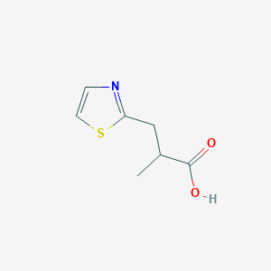 2-Methyl-3-(thiazol-2-yl)propanoic acid