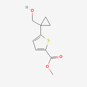 Methyl 5-(1-(hydroxymethyl)cyclopropyl)thiophene-2-carboxylate