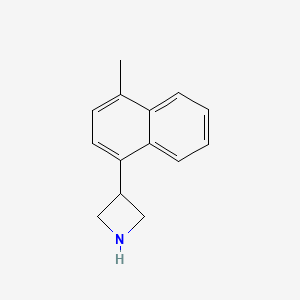 molecular formula C14H15N B13603856 3-(4-Methylnaphthalen-1-yl)azetidine 