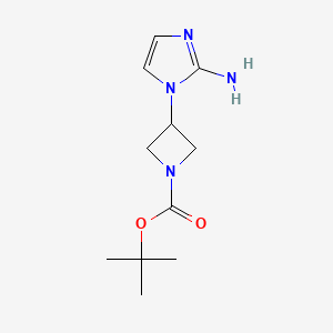 tert-butyl 3-(2-amino-1H-imidazol-1-yl)azetidine-1-carboxylate