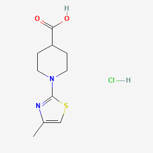 1-(4-Methyl-1,3-thiazol-2-yl)piperidine-4-carboxylicacidhydrochloride