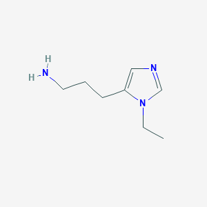 3-(1-ethyl-1H-imidazol-5-yl)propan-1-amine