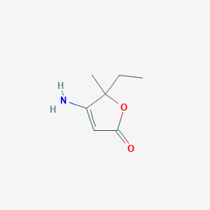 B136039 4-Amino-5-ethyl-5-methylfuran-2-one CAS No. 126491-77-8