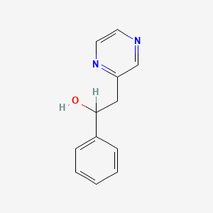 molecular formula C12H12N2O B1360398 1-Phenyl-2-(pyrazin-2-yl)ethanol CAS No. 36914-69-9