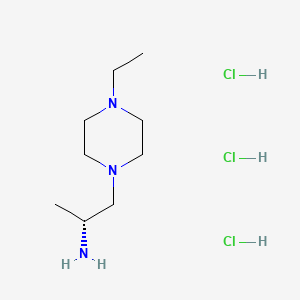 (2R)-1-(4-ethylpiperazin-1-yl)propan-2-amine trihydrochloride