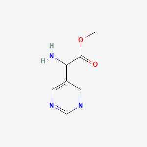 Methyl 2-amino-2-(pyrimidin-5-yl)acetate