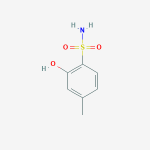 molecular formula C7H9NO3S B13604070 2-Hydroxy-4-methylbenzenesulfonamide CAS No. 43059-21-8