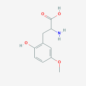 molecular formula C10H13NO4 B13604076 2-Amino-3-(2-hydroxy-5-methoxyphenyl)propanoic acid 