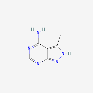 molecular formula C6H7N5 B1360408 3-methyl-1H-pyrazolo[3,4-d]pyrimidin-4-amine CAS No. 5399-44-0
