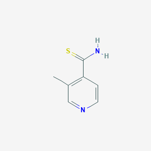 molecular formula C7H8N2S B13604102 3-Methylpyridine-4-carbothioamide 