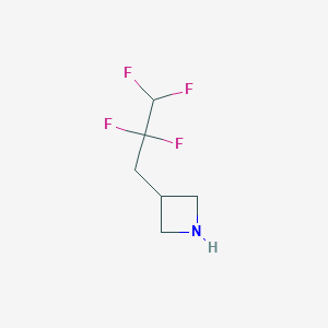 molecular formula C6H9F4N B13604108 3-(2,2,3,3-Tetrafluoropropyl)azetidine 