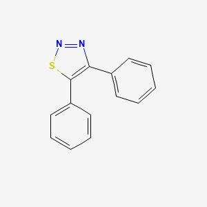 molecular formula C14H10N2S B1360411 4,5-Diphenyl-1,2,3-thiadiazole CAS No. 5393-99-7