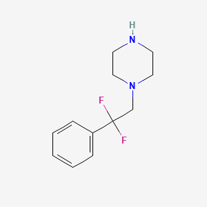 molecular formula C12H16F2N2 B13604143 1-(2,2-Difluoro-2-phenylethyl)piperazine 