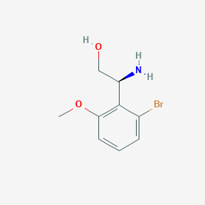 (S)-2-Amino-2-(2-bromo-6-methoxyphenyl)ethan-1-ol